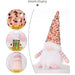 3PS Christmas Gnome Plush Doll Light-Up Tabletop Decor with Sequin Hat - DTYStore