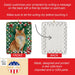 Somali Cat By the Christmas Tree Porcelain Ornament Christmas Tree Hanging Decorations for Home Christmas Holiday, Rectangle, Gift, Multicolor