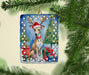 Whippet Christmas Reindeer Porcelain Ornament Christmas Tree Hanging Decorations for Home Christmas Holiday, Rectangle, Gift, Multicolor - DTYStore