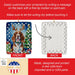 Welsh Springer Spaniel Christmas Reindeer Porcelain Ornament Christmas Tree Hanging Decorations for Home Christmas Holiday, Rectangle, Gift, Multicolor