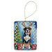 Greater Swiss Mountain Dog Christmas Reindeer Porcelain Ornament Christmas Tree Hanging Decorations for Home Christmas Holiday, Rectangle, Gift, Multicolor - DTYStore
