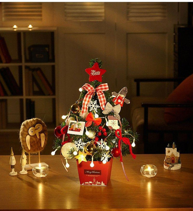 Desktop Christmas Tree; Artificial Mini Christmas Decoration Tree; The Perfect Christmas Decoration for Table; Desk and Counter