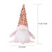 3PS Christmas Gnome Plush Doll Light-Up Tabletop Decor with Sequin Hat - DTYStore