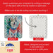 Siberian Husky Christmas Porcelain Ornament Christmas Tree Hanging Decorations for Home Christmas Holiday, Rectangle, Gift, Multicolor