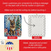 Belgian Tervuren Christmas Reindeer Porcelain Ornament Christmas Tree Hanging Decorations for Home Christmas Holiday, Rectangle, Gift, Multicolor
