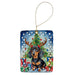 Black and Tan Dachshund Christmas Reindeer Porcelain Ornament Christmas Tree Hanging Decorations for Home Christmas Holiday, Rectangle, Gift, Multicolor - DTYStore