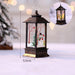 1pc Christmas Lantern Decoration; Vintage Style Hanging Electric Candle Oil Lamp; Christmas Ornaments For Tables & Desks; Holiday Home Decor - DTYStore