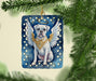 White Boxer My Angel Porcelain Ornament Christmas Tree Hanging Decorations for Home Christmas Holiday, Rectangle, Gift, Multicolor