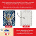 White Boxer My Angel Porcelain Ornament Christmas Tree Hanging Decorations for Home Christmas Holiday, Rectangle, Gift, Multicolor