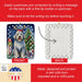 Old English Sheepdog Christmas Reindeer Porcelain Ornament Christmas Tree Hanging Decorations for Home Christmas Holiday, Rectangle, Gift, Multicolor - DTYStore