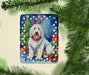 Komondor Christmas Reindeer Porcelain Ornament Christmas Tree Hanging Decorations for Home Christmas Holiday, Rectangle, Gift, Multicolor - DTYStore