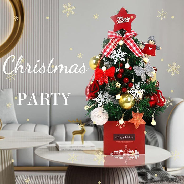 Desktop Christmas Tree; Artificial Mini Christmas Decoration Tree; The Perfect Christmas Decoration for Table; Desk and Counter