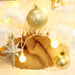 Tabletop Christmas Tree Small Mini Christmas Tree for Table Top; Artificial Snow Flocked with Xmas Ornaments; Gold Christmas Decorations for Home Office Apartment - DTYStore