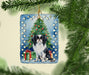 Japanese Chin Christmas Reindeer Porcelain Ornament Christmas Tree Hanging Decorations for Home Christmas Holiday, Rectangle, Gift, Multicolor - DTYStore