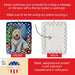 Komondor Christmas Reindeer Porcelain Ornament Christmas Tree Hanging Decorations for Home Christmas Holiday, Rectangle, Gift, Multicolor - DTYStore