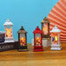 1pc Christmas Lantern Decoration; Vintage Style Hanging Electric Candle Oil Lamp; Christmas Ornaments For Tables & Desks; Holiday Home Decor - DTYStore