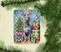 Weimaraner Christmas Reindeer Porcelain Ornament Christmas Tree Hanging Decorations for Home Christmas Holiday, Rectangle, Gift, Multicolor - DTYStore
