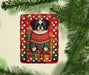 Japanese Chin Holiday Christmas Porcelain Ornament Christmas Tree Hanging Decorations for Home Christmas Holiday, Rectangle, Gift, Multicolor