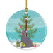 NEW Korat Cat Christmas Ceramic Ornament Christmas Tree Hanging Decorations for Home Christmas Holiday, Party, Gift, 3 in, Multicolor - DTYStore