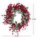 29 Artificial Christmas Wreath With Eucalyptus Berries,Decorations For Everyday Farmhouse Window OutdoorIndoor - DTYStore