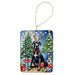 Black Great Dane Christmas Reindeer Porcelain Ornament Christmas Tree Hanging Decorations for Home Christmas Holiday, Rectangle, Gift, Multicolor - DTYStore