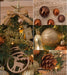 Tabletop Christmas Tree Small Mini Christmas Tree for Table Top; Artificial Snow Flocked with Xmas Ornaments; Gold Christmas Decorations for Home Office Apartment - DTYStore