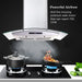 30 inch Wall Mounted Range Hood 700CFM Tempered Glass Touch Panel Control Vented LEDs - DTYStore