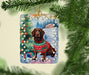 American Water Spaniel Christmas Porcelain Ornament Christmas Tree Hanging Decorations for Home Christmas Holiday, Rectangle, Gift, Multicolor - DTYStore