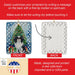 Japanese Chin Christmas Reindeer Porcelain Ornament Christmas Tree Hanging Decorations for Home Christmas Holiday, Rectangle, Gift, Multicolor - DTYStore