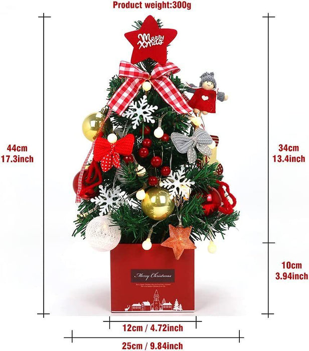 Desktop Christmas Tree; Artificial Mini Christmas Decoration Tree; The Perfect Christmas Decoration for Table; Desk and Counter