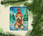 Airedale Terrier Christmas Porcelain Ornament Christmas Tree Hanging Decorations for Home Christmas Holiday, Rectangle, Gift, Multicolor - DTYStore