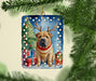 Shar Pei Christmas Reindeer Porcelain Ornament Christmas Tree Hanging Decorations for Home Christmas Holiday, Rectangle, Gift, Multicolor