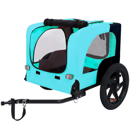 Pet Bike Trailer Dog Cart for Bicycle,Suitable for Small and Medium Pets, Easy Folding Cart Frame, Quick Release Wheel, Non-Slip Floor, Internal Leash - Image 10