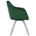 Green Channeled Sloped Arm Swivel Chair - DTYStore