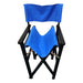 Folding Chair Wooden Director Chair Canvas Folding Chair Folding Chair 2pcs/set populus + Canvas (Color : Blue) - DTYStore