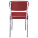 Red and Chrome Upholstered Side Chairs (Set of 2) - DTYStore