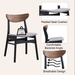 Rebi Gray Linen, Walnut & Black Finish Side Chair (Set of 2) - DTYStore