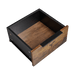 Black Wooden Nightstand with Two Drawers for Bedrooms and Other Places. - DTYStore