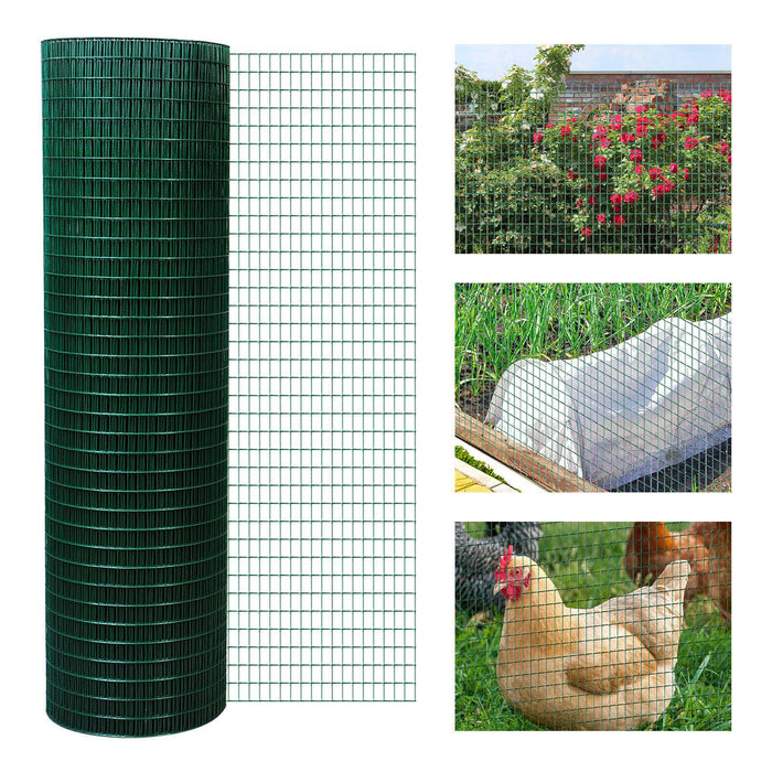 98' L x 35.5" H Hardware Cloth, 1/2 x 1 Inch Wire Mesh Fence Netting Roll for Aviary, Chicken Coop, Rabbit Hutch, Animal, Garden Protection - DTYStore