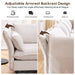 Modular Sectional Sofa, L Shaped Couch Set for Living Room, 4-Seater Comfy Cloud Couches with Movable Ottoman Beige - DTYStore