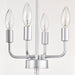 8-Light Farmhouse Kitchen Chandeliers, Matte Black and Sliver Vintage Rustic Cage Light Fixture Adjustable Height Chandeliers for Dining Room Hallway Foyer Entryway(E12 Bulbs Not Included) - DTYStore