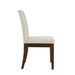 Upholstered Channel-back Dining Chair Set of 2 Light Taupe See below - DTYStore