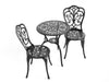 Best Choice Products 3-Piece Outdoor Rust-Resistant Cast Aluminum Patio Bistro Set Black - DTYStore