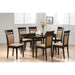 Set of 2 Upholstered Side Chairs, Cappuccino and Tan - DTYStore