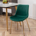 Aufurr Modern Velvet Dining Chair, Set of 2, Green - DTYStore