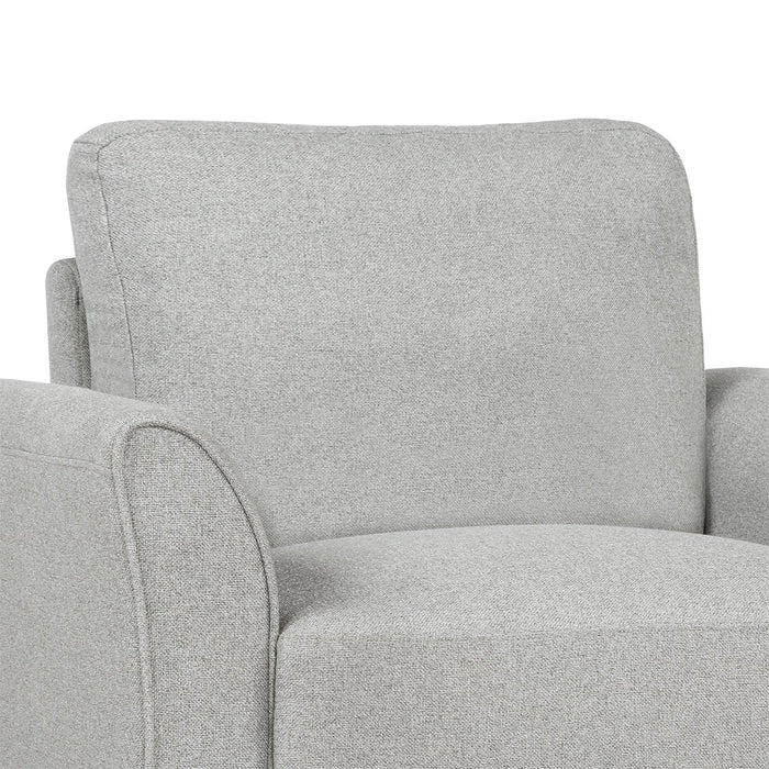 Living Room Furniture Armrest Single Sofa (Light Gray) - DTYStore