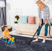 DTY Signature Area Rugs 8x10 for Living Room, Washable Rug, Low-Pile, Non-Slip, Non-Shedding, Foldable, Kid & Pet Friendly - Area Rugs for living room, bedroom, kitchen (Black/Gray, 8' x 10') - DTYStore