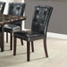 Faux Leather Upholstered Dining Chair, Black(Set of 2) - DTYStore