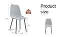 Comfortable Linen-Cotton Dining Chair Set - Four Pieces in Light Gray.Integrated Seat and Backrest,Linen-Cotton Material,Modern Home Matching. - DTYStore