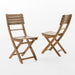 Outdoor Acacia Wood Folding Dining Chair (Set of 2),Natural - DTYStore